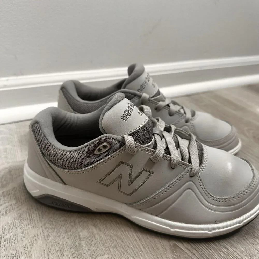 New Balance Walking Shoes Womens 7.5 Gray Rollbar Comfort‎ Stability Low Top 813